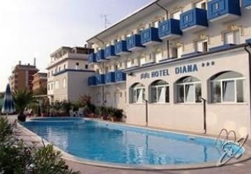 Hotel Diana Viserbella di Rimini Екстериор снимка